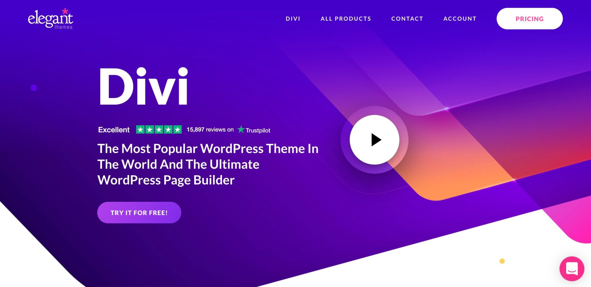 divi wordpress theme homepage screenshot