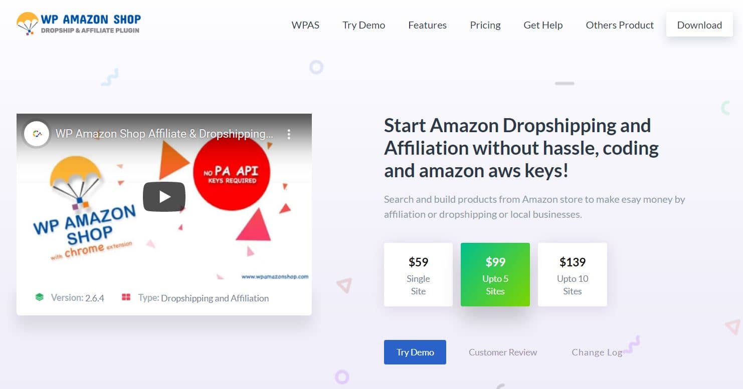 amazon product importer - WP Amazon Shop by WPAS