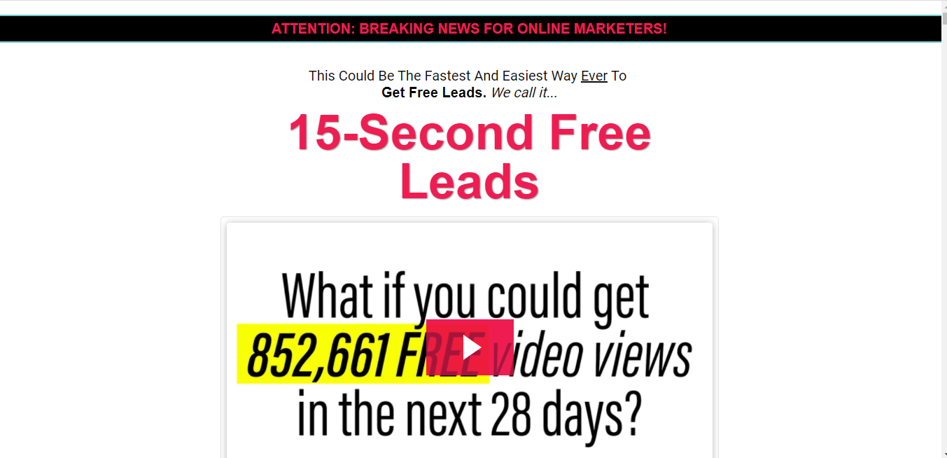 LEgendary Marketer 15-second free leads