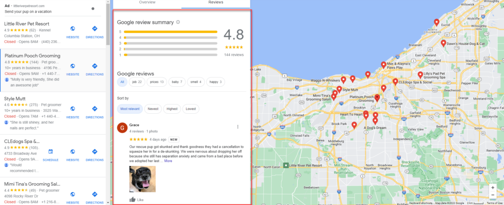 gbp reviews - how to optimize google maps listing