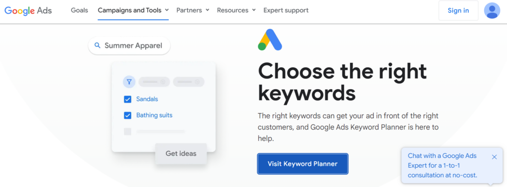 find relevant keywords people are searching for with google keyword planner