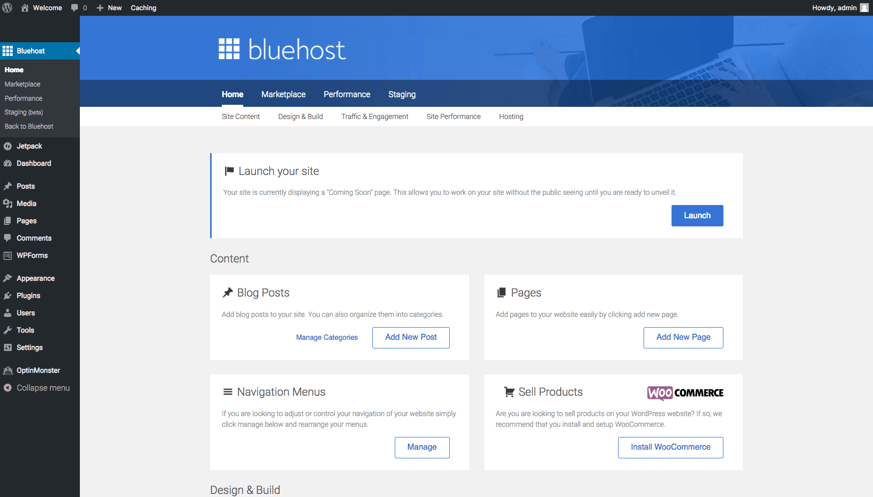 bluehost tools