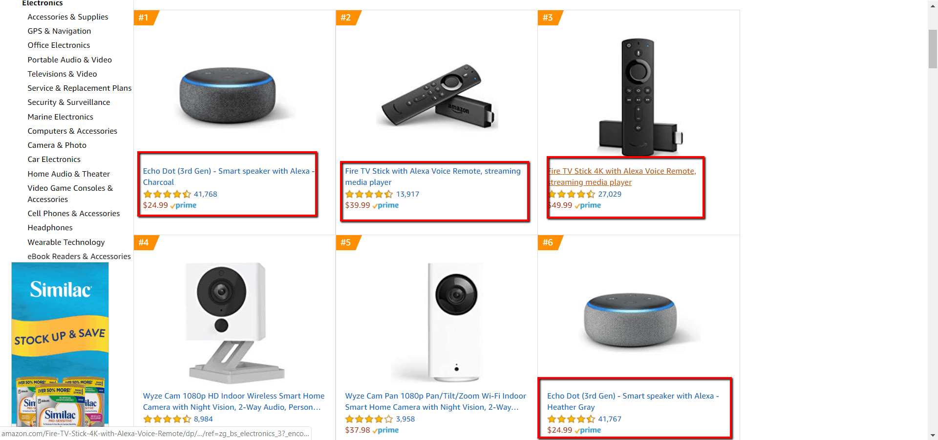 amazon electronics best sellers