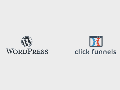 clickfunnels review - WordPress & ClickFunnels logo