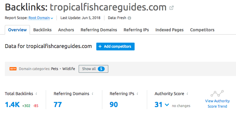 Backlink Analysis 