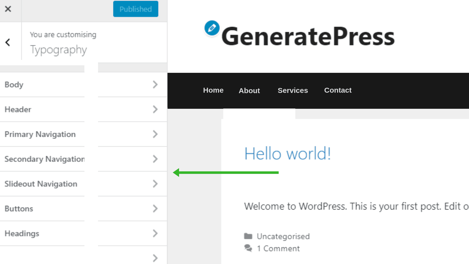 GeneratePress Review - blog layout screenshot