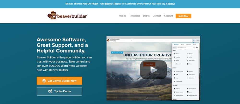 Beaver Builder as elementor alternative