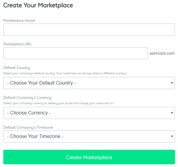 samcart marketplace