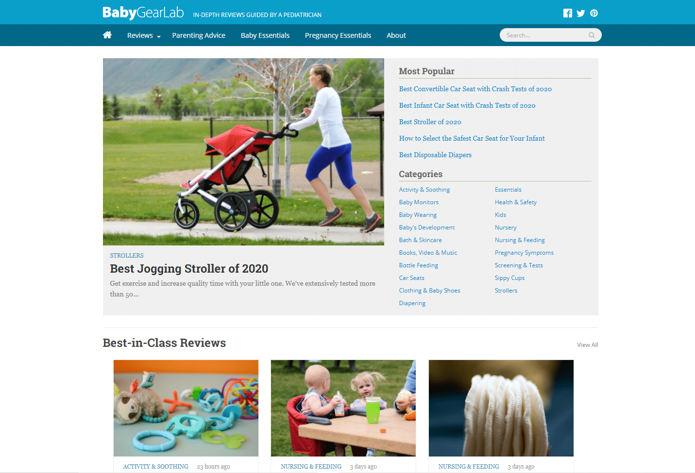 baby gear lab niche website