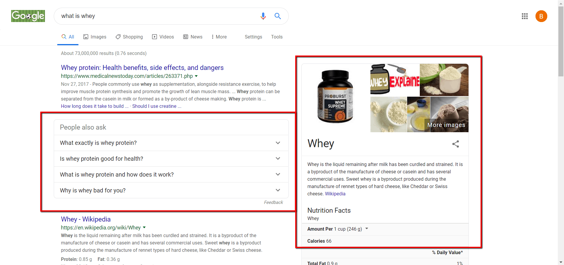 what is whey google search