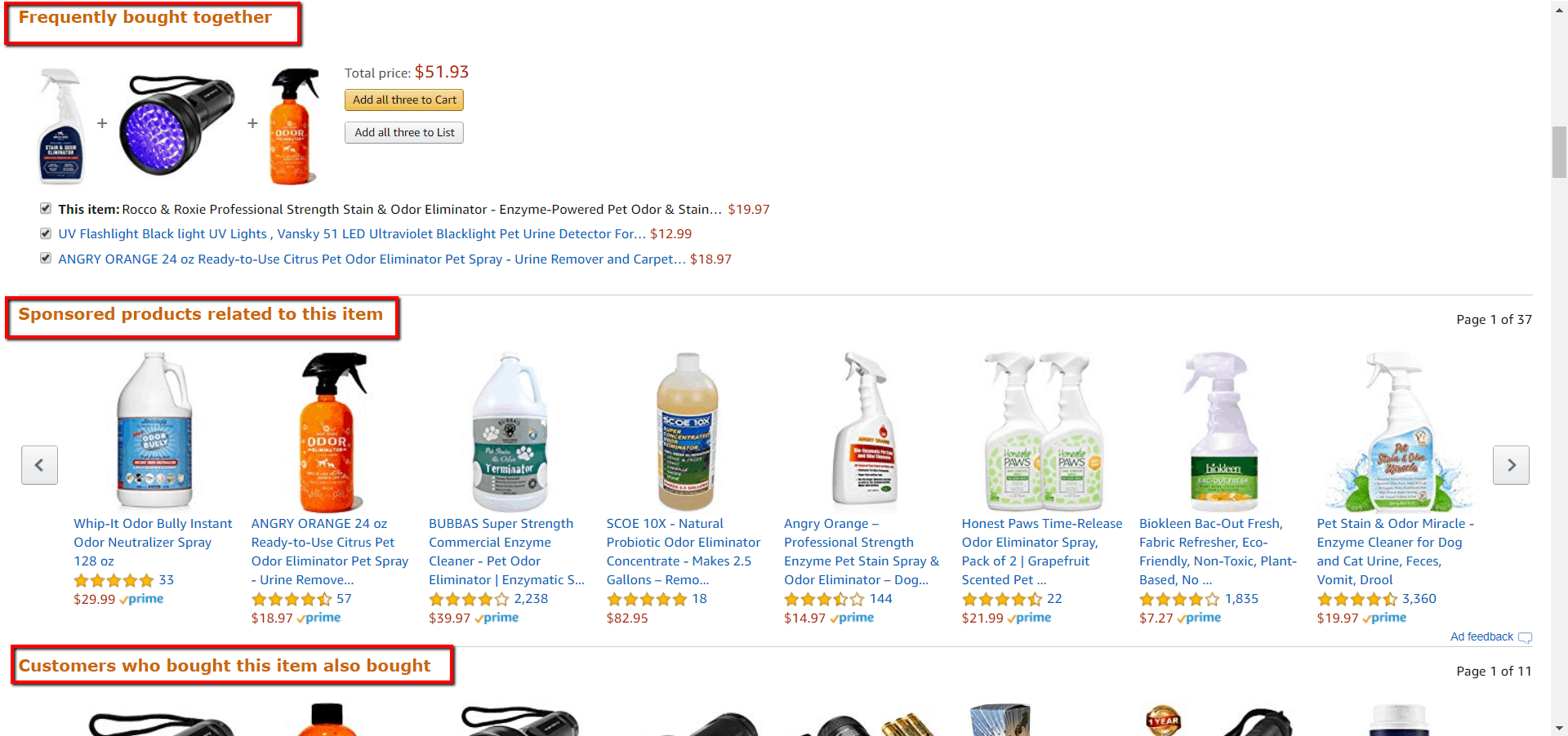 amazon recommended products