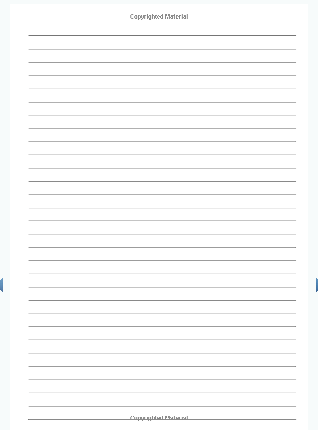 blank page example from no content books