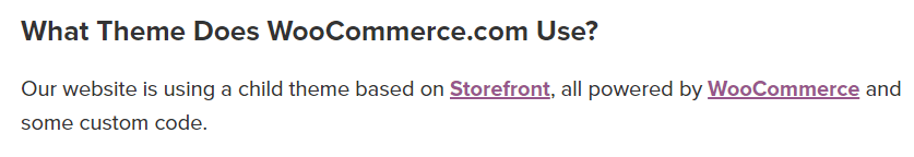 What theme does WooCommerce use