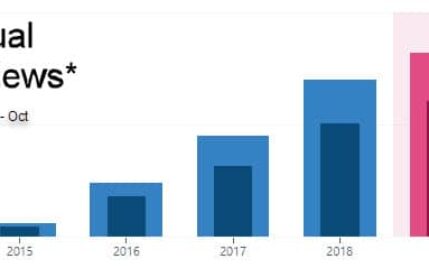 Page views by year for Tons of Thanks