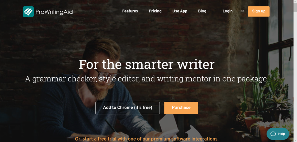 prowritingaid homepage screenshot - tool for correcting grammatical and punctuation mistakes