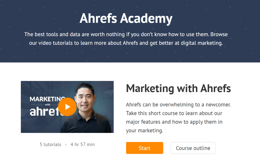 Ahrefs academy