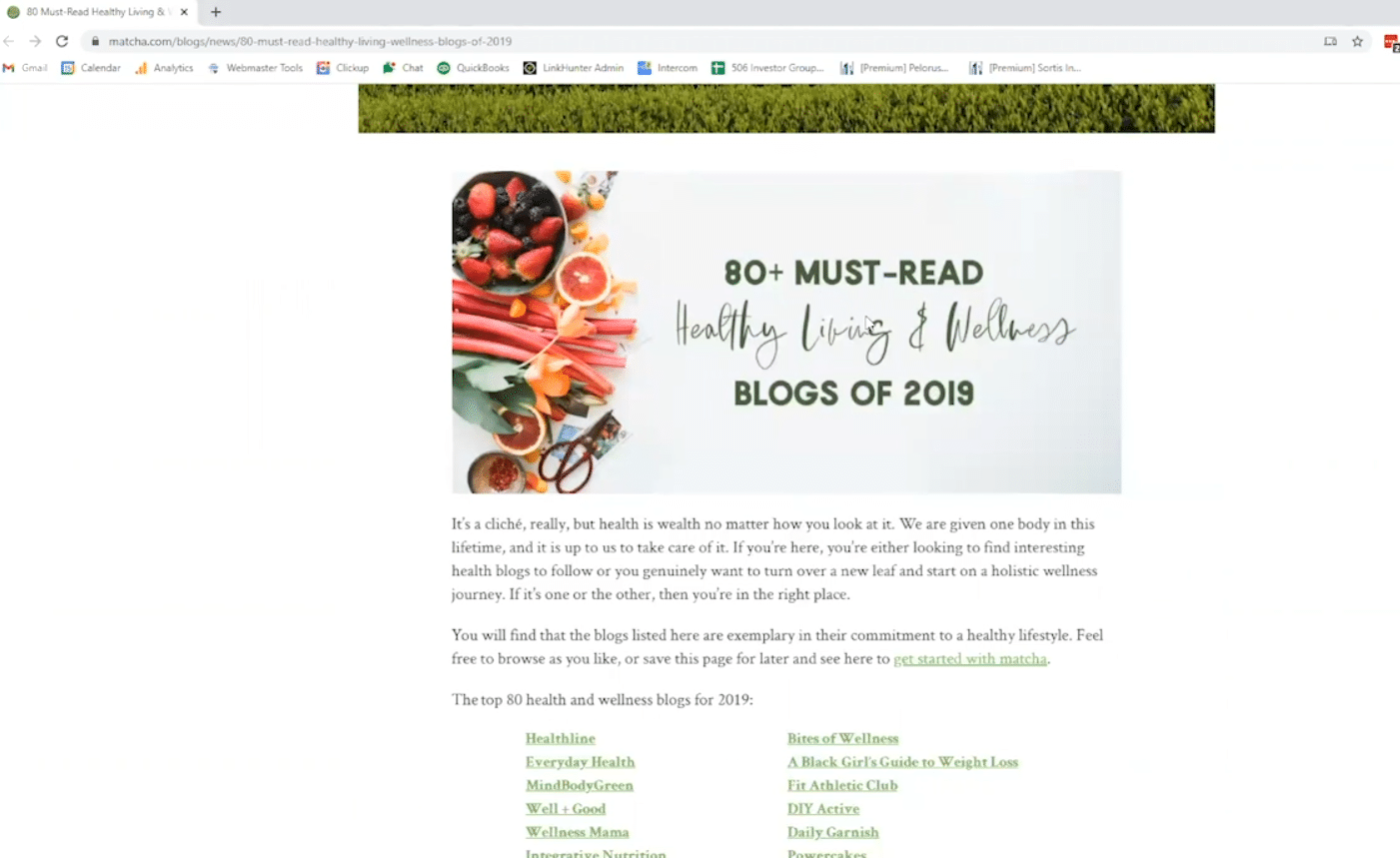 list blog post screenshot