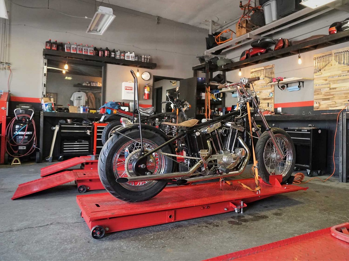 Motorcycle repair shop