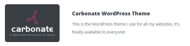 carbonate wordpress theme review