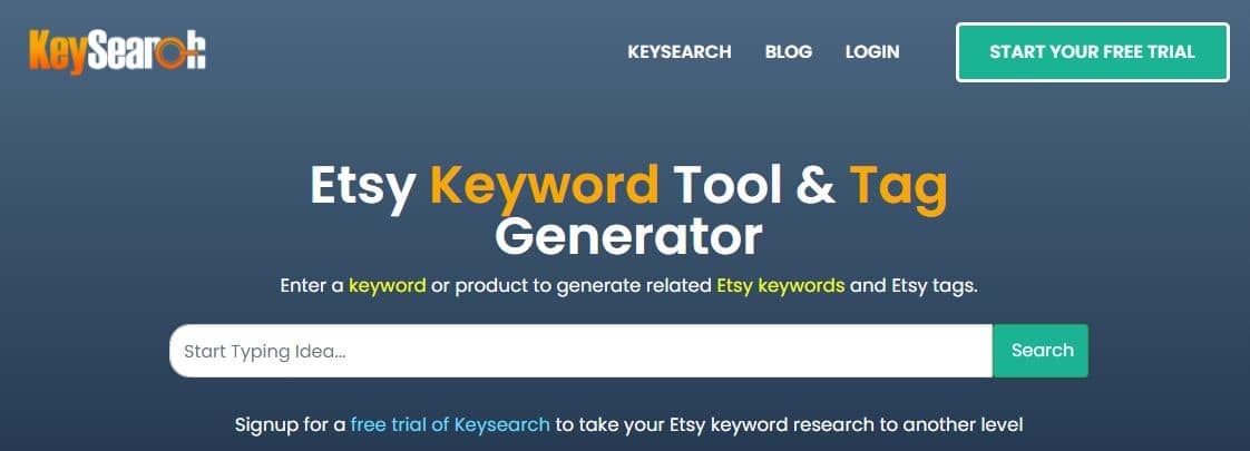 keysearch etsy tag generator