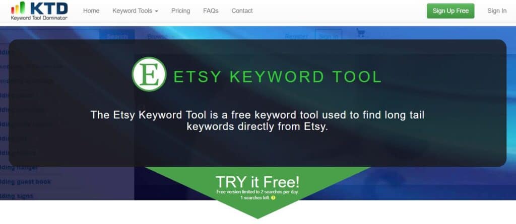 Etsy Keyword Tool [7 of The Best Picks To Increase Your Sales In 2026 ]
