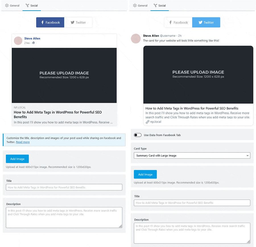 rankmath open graph meta tags for twitter facebook