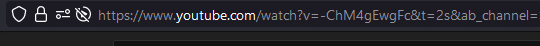 Youtube url bar