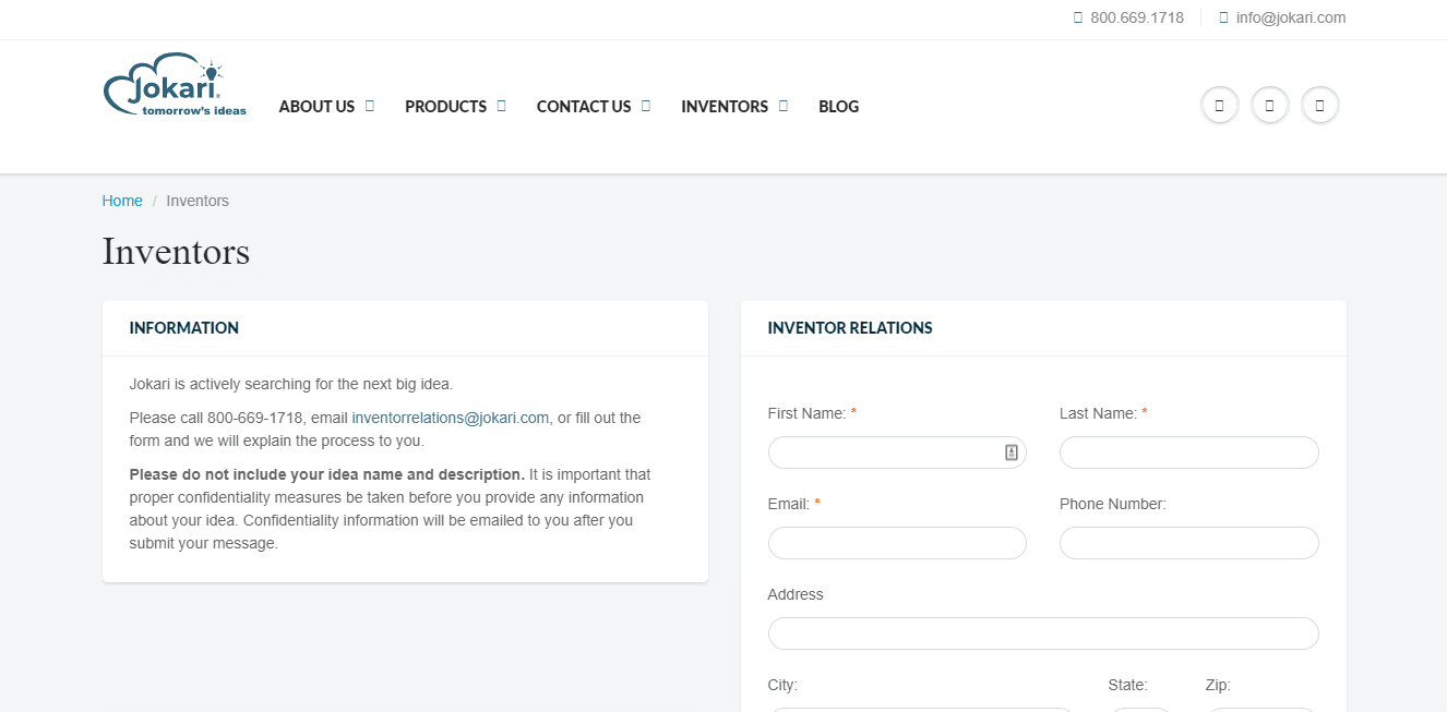 Invention companies store