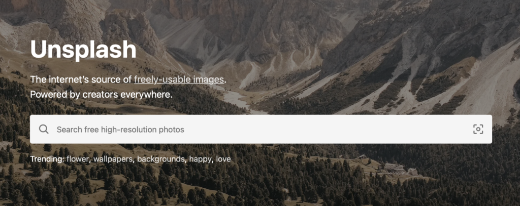 Unsplash Free Useable Images