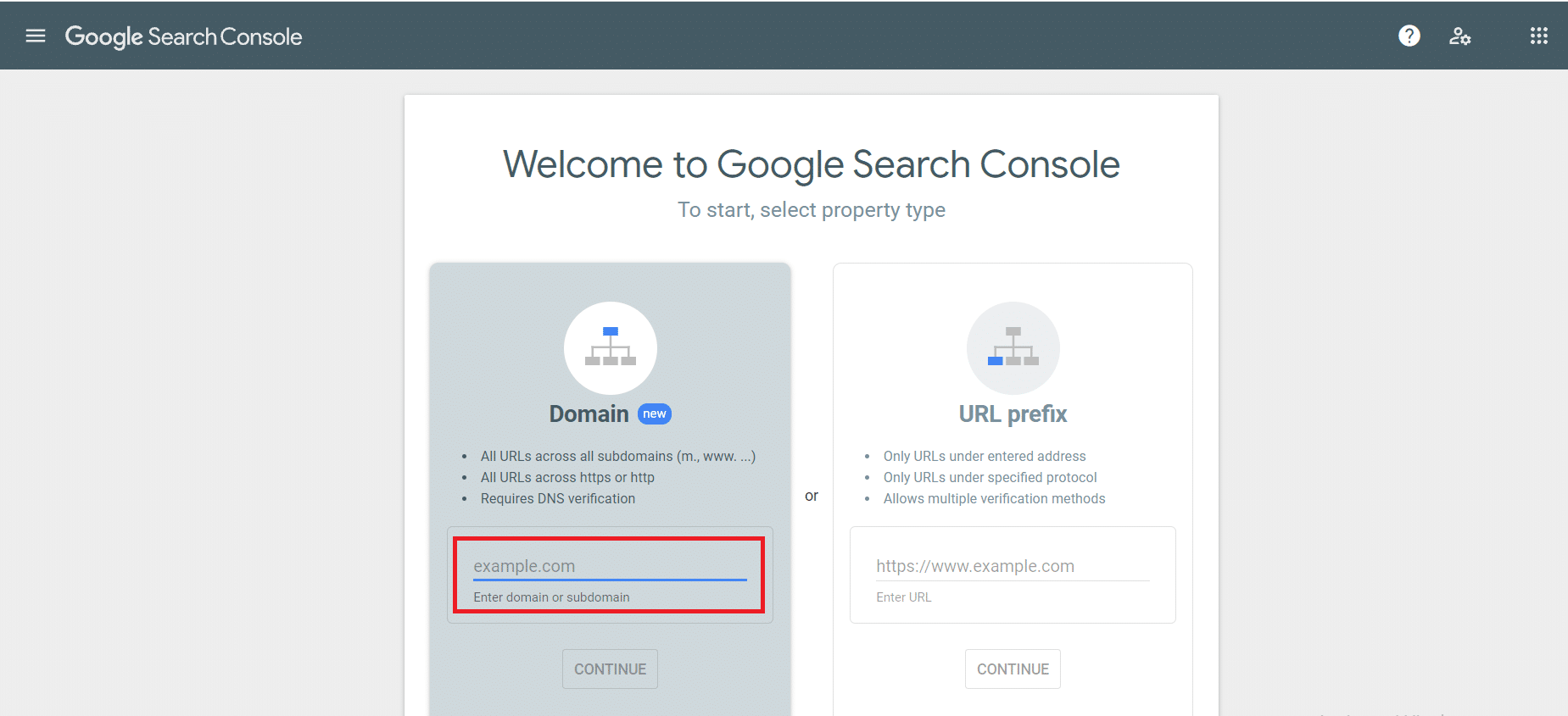 Capture d'écran de l'écran de vérification manuelle de la console de recherche Google.