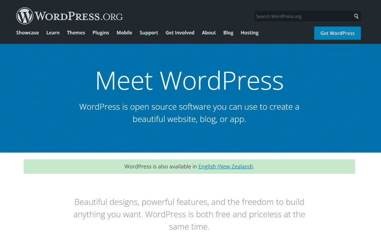 wordpress.org blogging platform