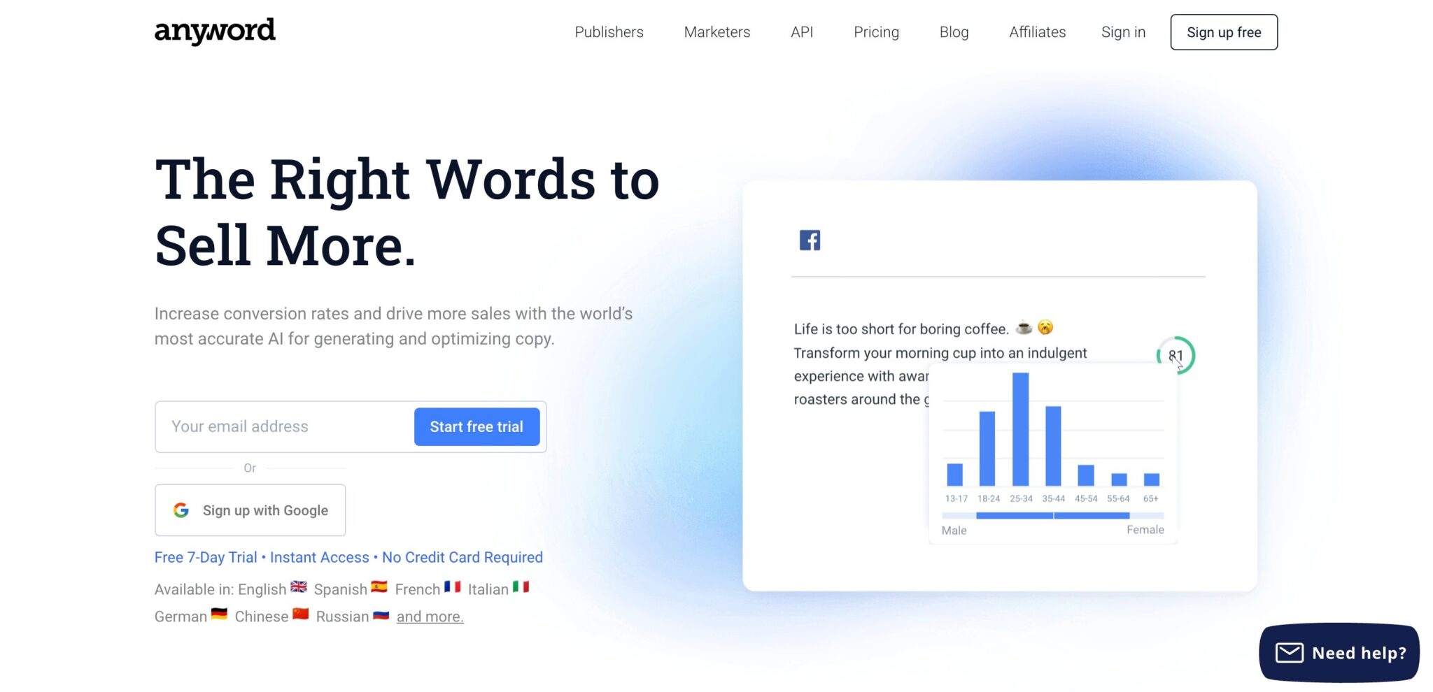 Anyword - Create Engaging Articles