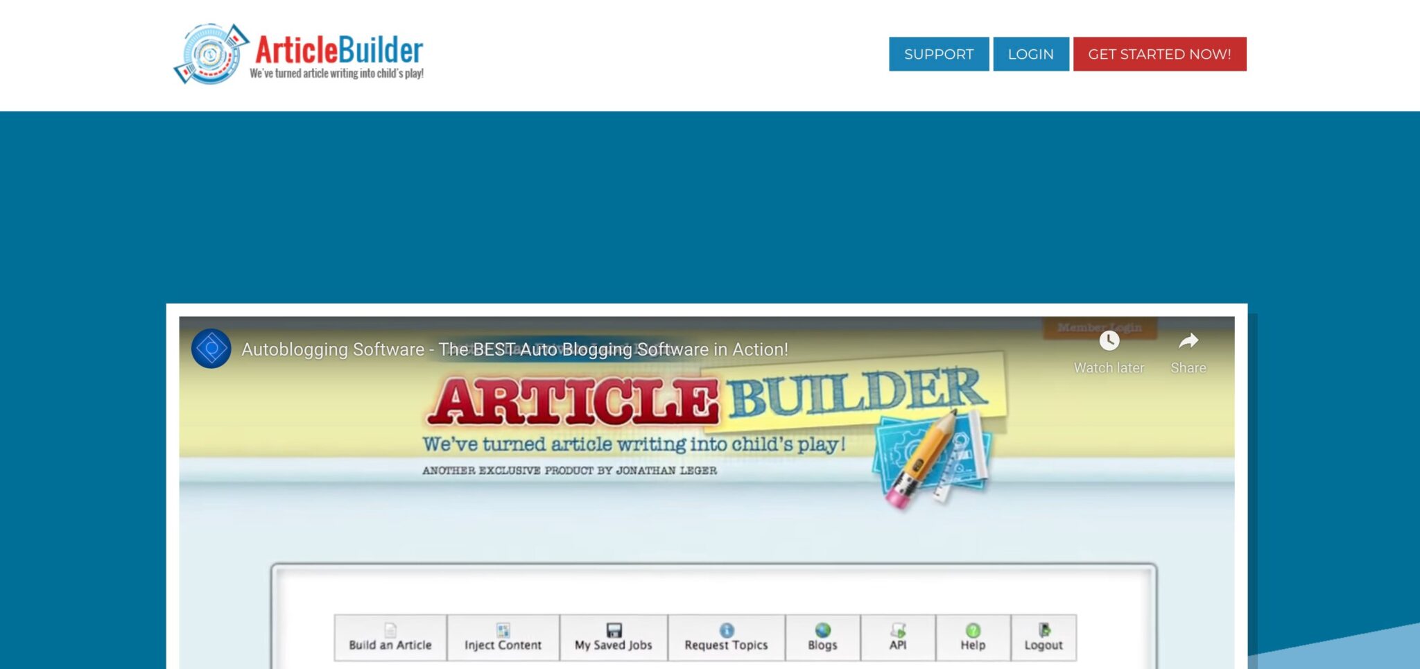 Article builder content generator