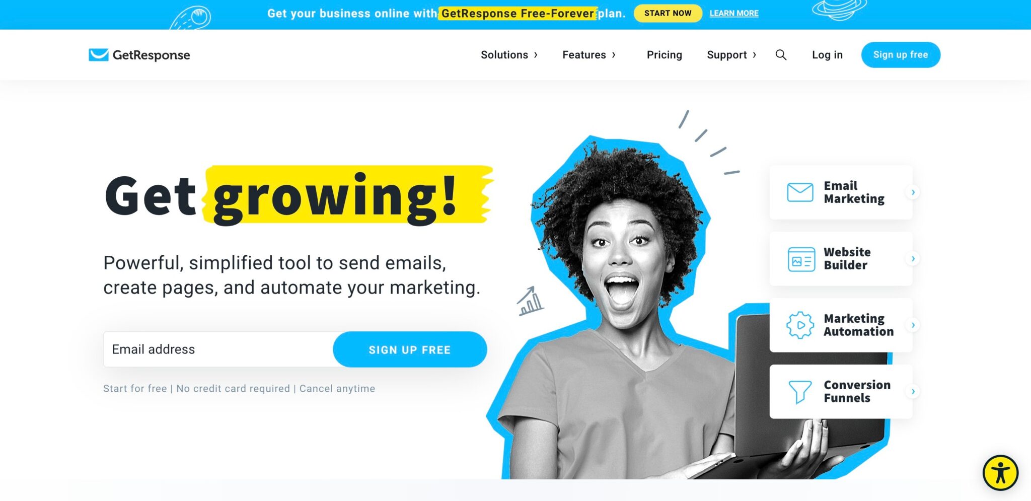 Get Response: The best landing page builder