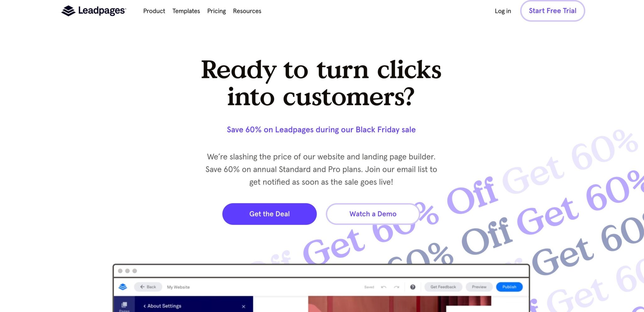 Lead pages landing page builder