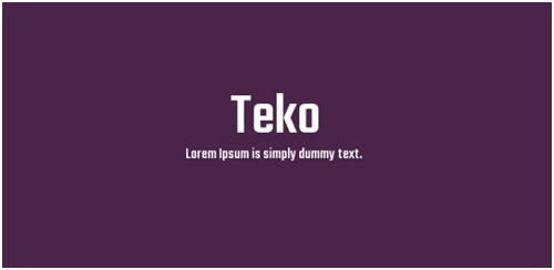 Teko Font
