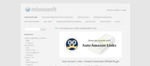Screenshot for Amazon Auto links website page.