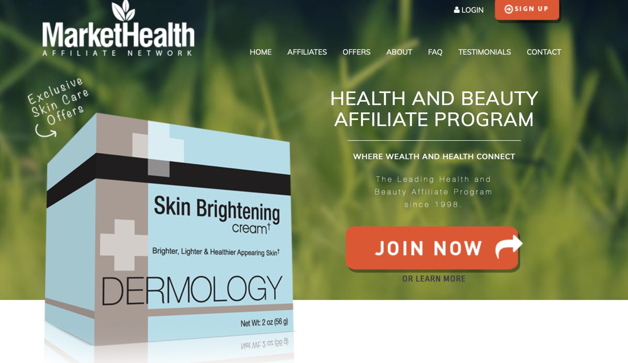 market health homepage