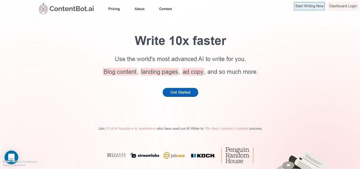 ContentBot Advanced AI Script Writer