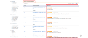 Screenshot of reviews on an AliExpress store.