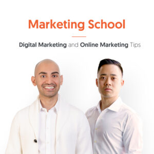 Cover of the Marketing School podcast.