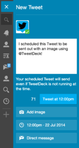 TweetDeck is Twitter's free social media scheduler and tweet updater. 