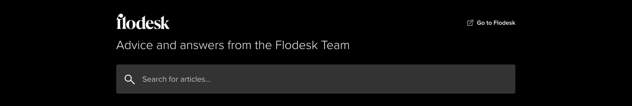 Flodesk customer support