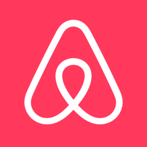 Airbnb app logo.