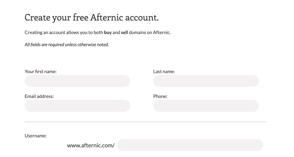 Join Afternic