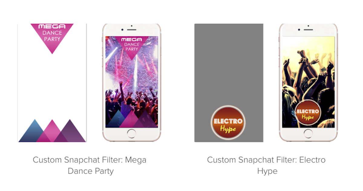Examples of geofilters snapchat