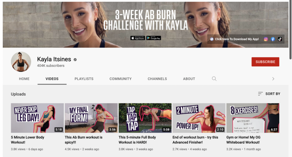 How to become an influencer with Kayla Itsines: curate a personal brand!