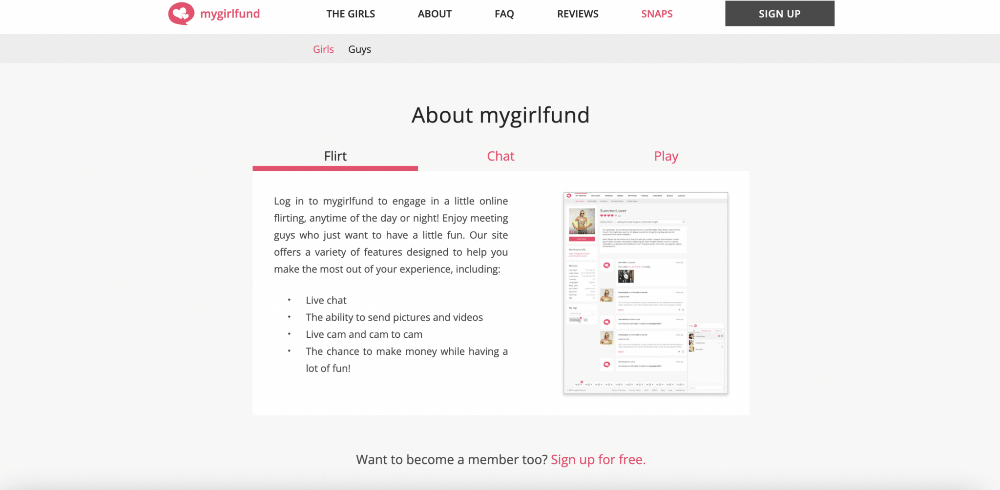 get paid to chat with mygirlfund