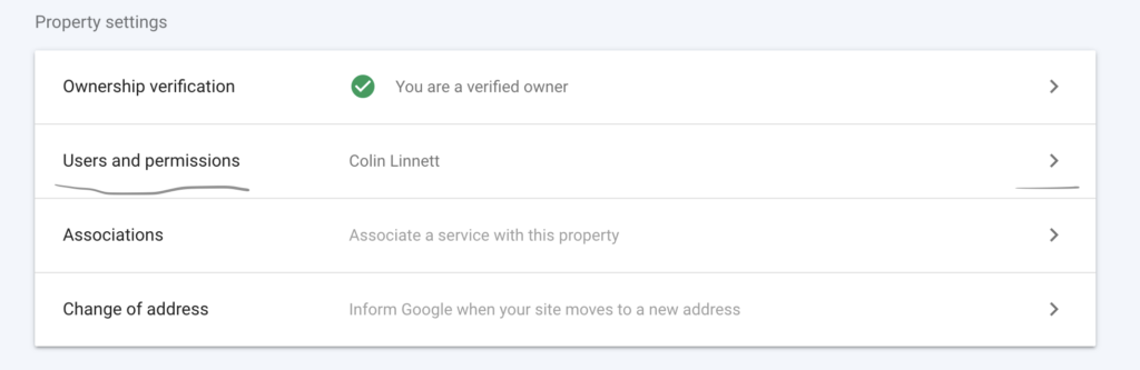 Property Settings Page