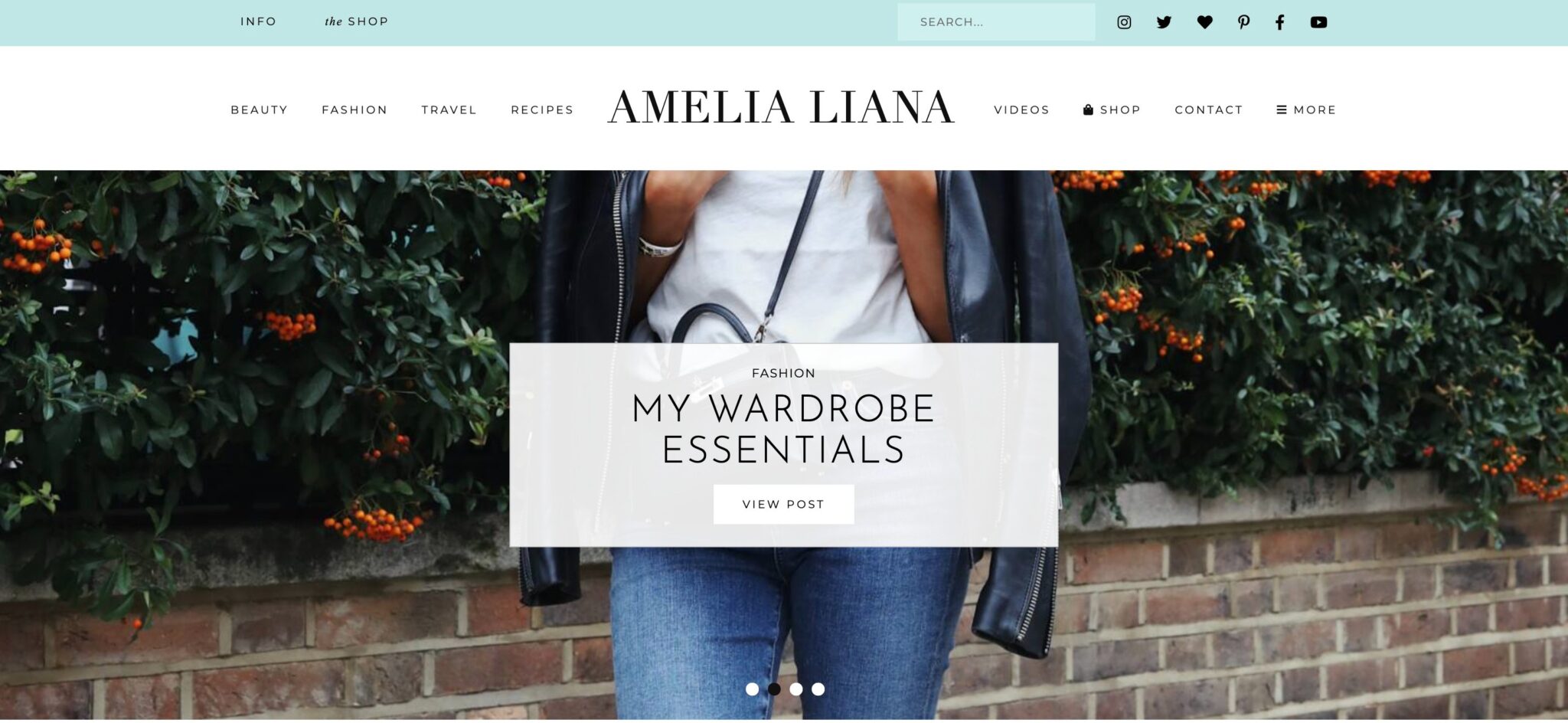 Amelia Liana Personal Blog Homepage
